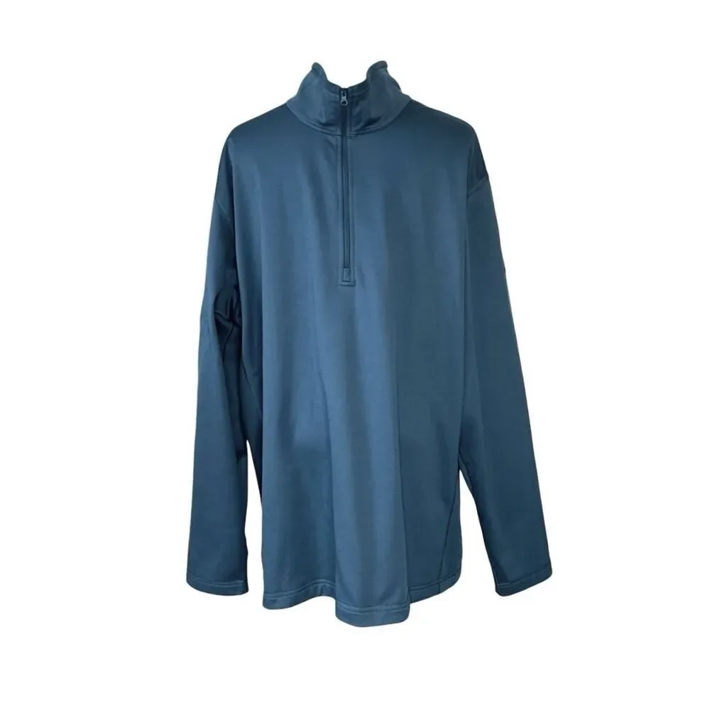 The North Face Tech Fleece 1/4‎ Zip Pullover Blue XXL Winter Fall Gorpcore
